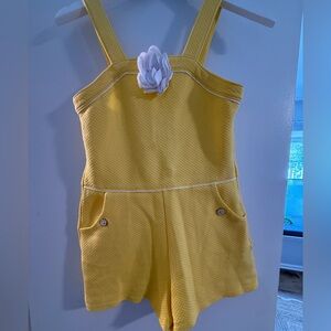 Janie and Jack Sunny Yellow Romper